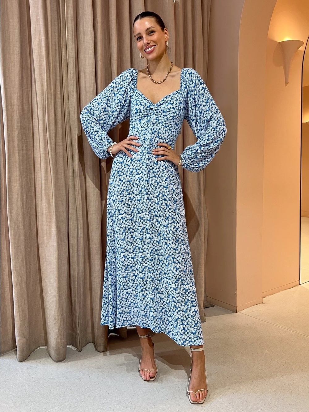 Faithfull The Brand Yuliana Midi Dress In Elka Floral